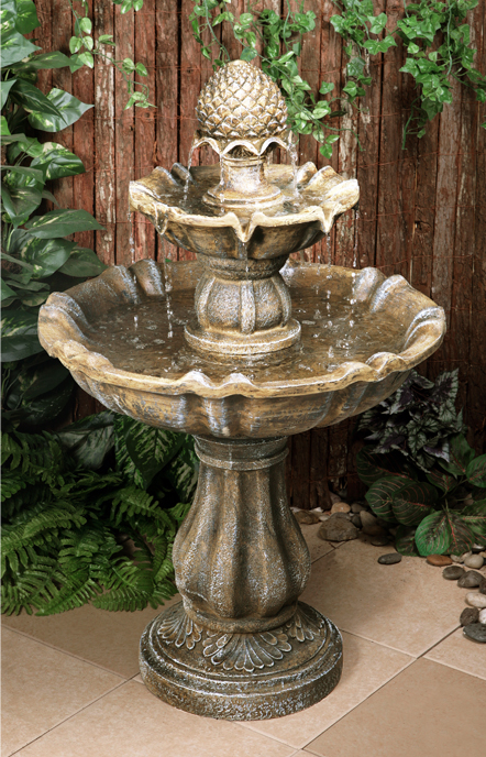 100cm Brunnen "Zuvan" mit Antikeffekt, zweistufig, Ambienté™